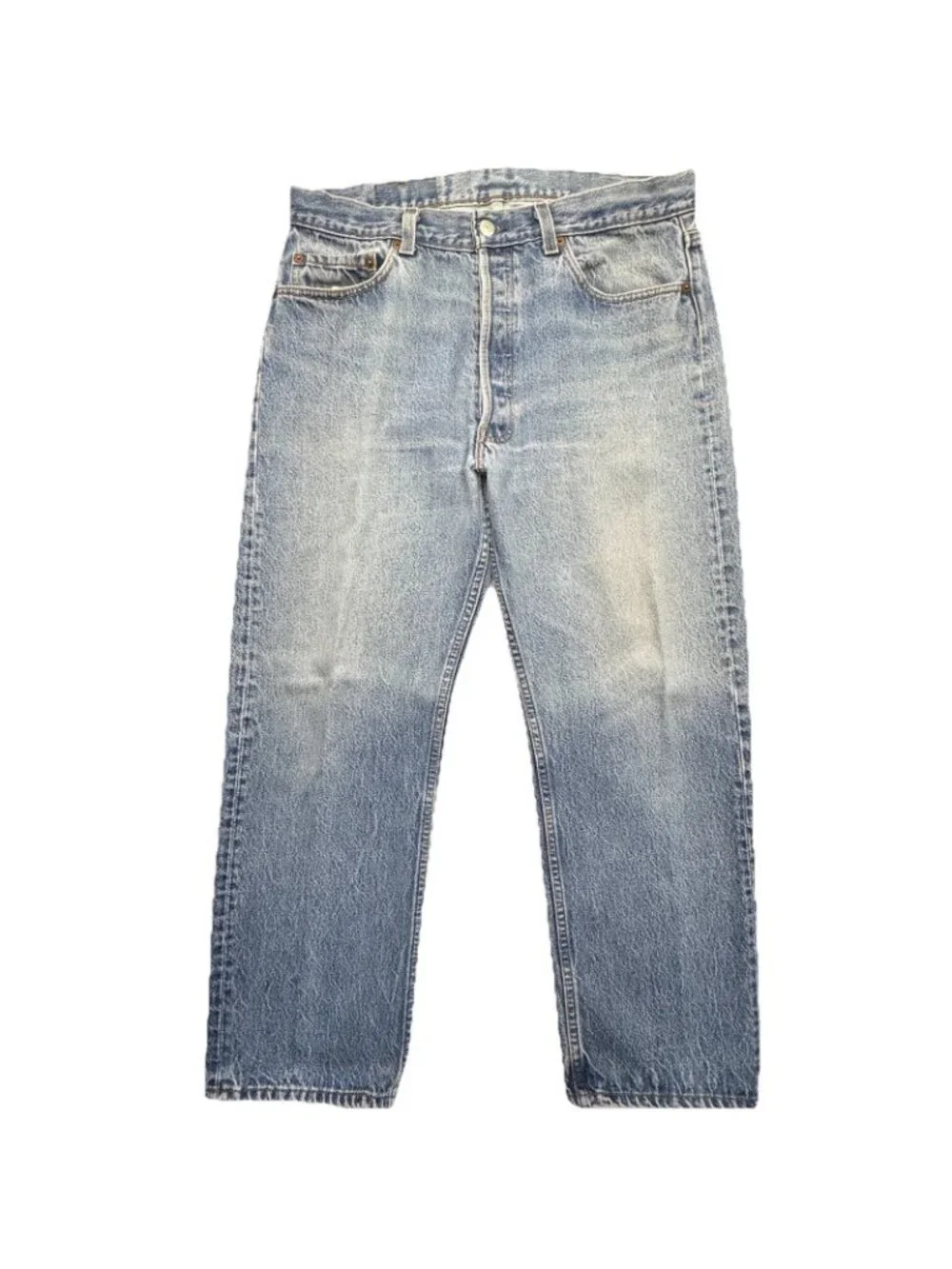 VTG 80s Levi's 501 Shrink To Fit Denim Jeans Men’s 32x27 Faded Blue USA Made